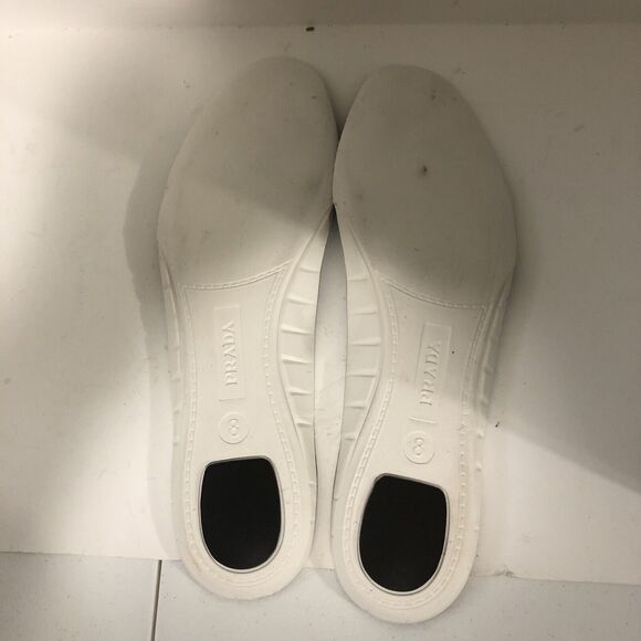 LUXURY PRADA MECHANO SNEAKERS SHOES 4E2748 GREY LEATHER US 8.5 Authentic! COA - Picture 8 of 10